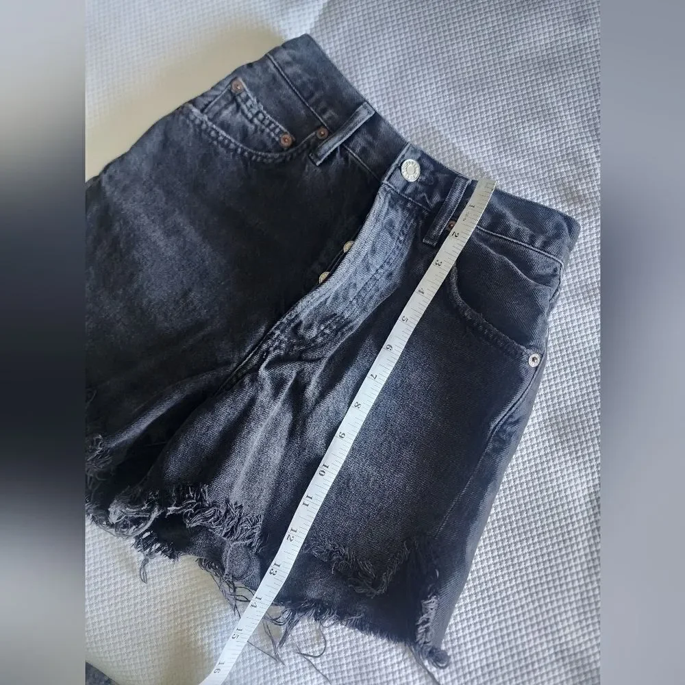 AGOLDE Women's Black Denim Shorts